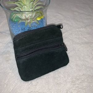 Suede Coin Purse - 3 pockets